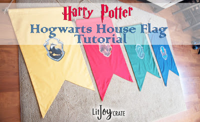 DIY Harry Potter House Flags