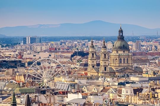 Budapest Hungary, city skyline at St. Stephen's Basilica