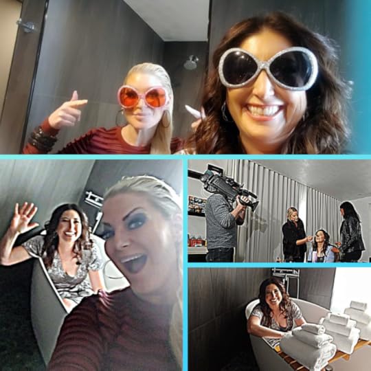 Filming at La Peer Hotel for the the Oscars