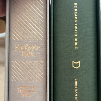 She Reads Truth Bible. He Reads Truth Bible.