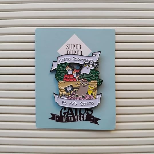 Colaboración Gatos de la Vega con Super Duper pins ilustrados