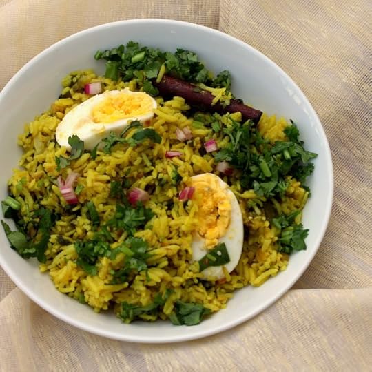 Golden Rice with Rainbow Chard