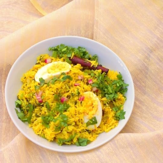 Golden Rice with Rainbow Chard