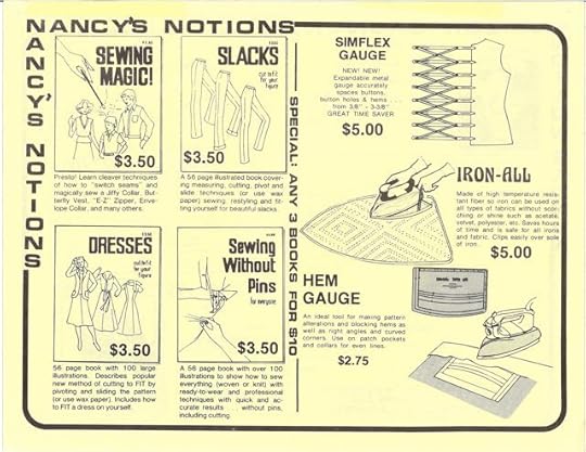 Very First Nancy's Notions One-Sheet Flyer in 1979 by Nancy Zieman