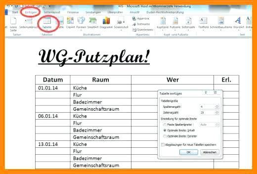 putzplan vorlage kostenlos wort dokumentations putzplan treppenhaus vorlage kostenlos