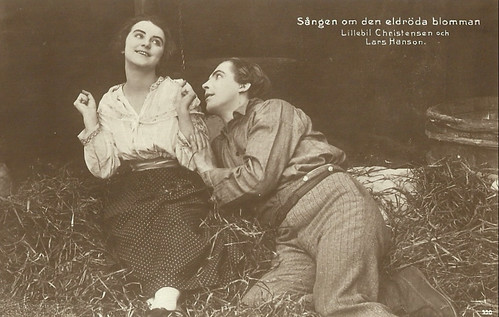 Lars Hanson in Sången om den eldröda blomman (1919)