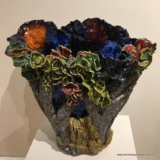 dramatic ceramic piece at Studios on High Gallery in Columbus, Ohio