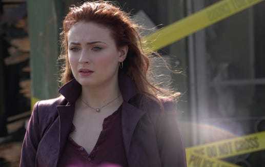 Powerful telekinetic Jean Grey (Sophie Turner) becomes a pawn in a cosmic conflict when her abilities grow stronger and more unstable in the X-Men film 