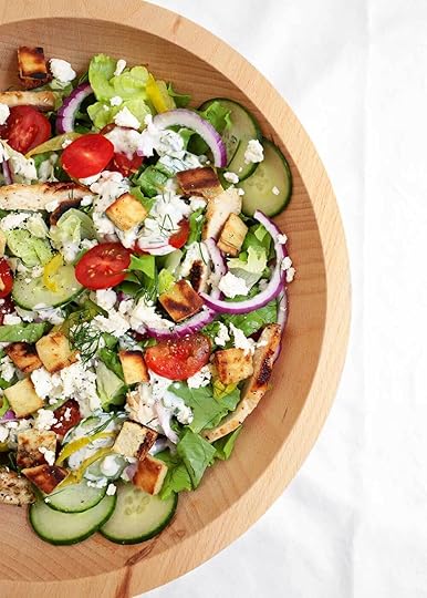 chicken gyro salad from the faux martha
