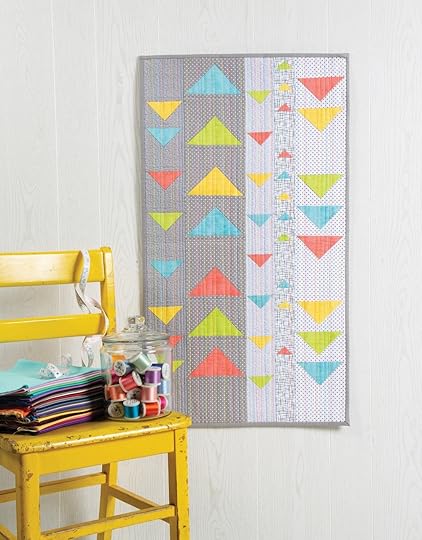 NEW! Modern Floating Triangles Wall Hanging and Table Runner by Nancy Zieman Productions. 