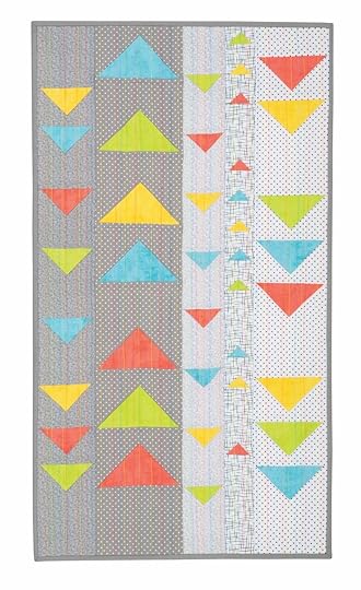 NEW! Modern Floating Triangles Wall Hanging and Table Runner Pattern by Nancy Zieman Productions. 