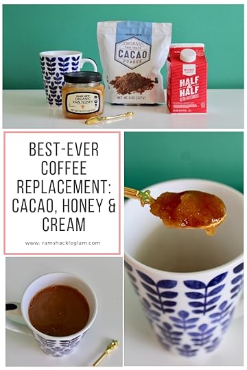 coffee replacement cacao, honey and cream
