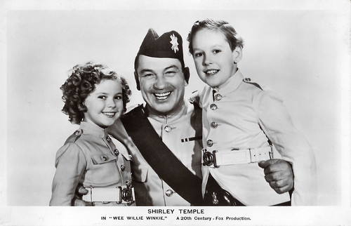 Shirley Temple, Victor McLaglen and Douglas Scott in Wee Willie Winkie (1937)