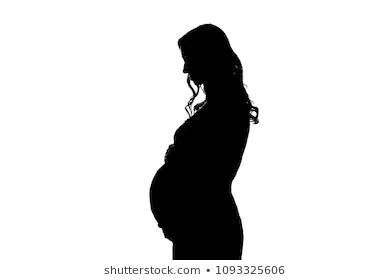 pregnant woman silhouette
