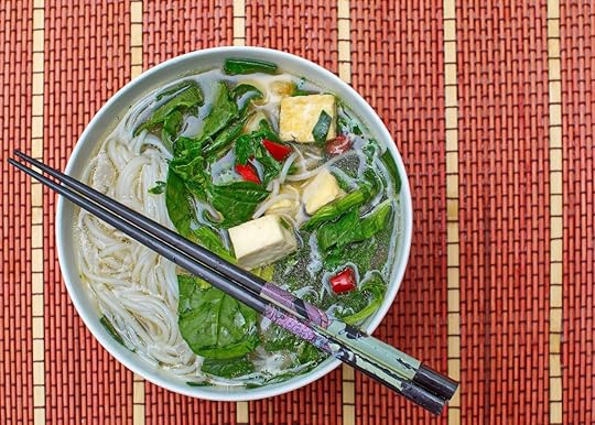 Vegan Pho Vietnamese traditional noodle soup