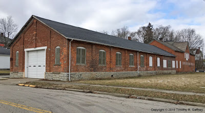 Photo fo remaining buildings of the old Wagner brewery in Sidney, Shelby County.