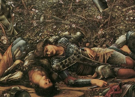 A detail from Burne-Jones' Briar Rose series