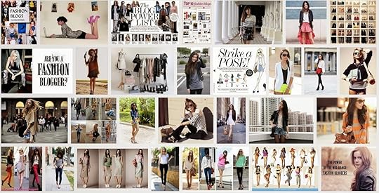 Ejemplos de blogs de moda desde una búsqueda de Google Imágenes