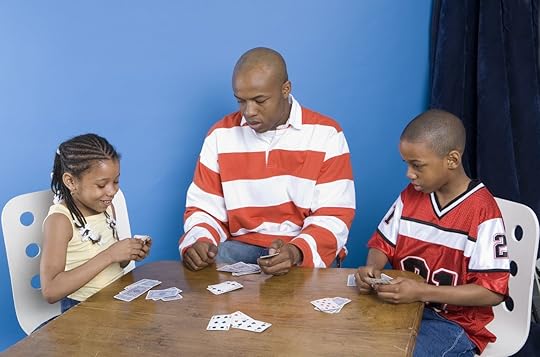 Family playing cards