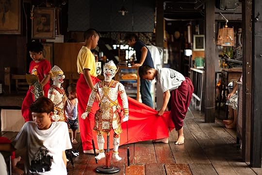 Preparation of Puppet thai show