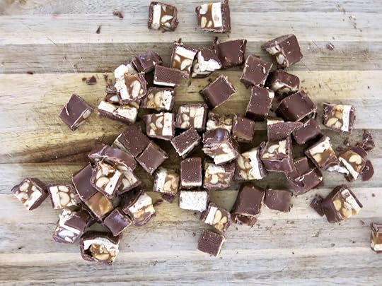 I will neither confirm nor deny all of these pieces actually made it into the salad.