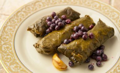 Stuffed grape leaves