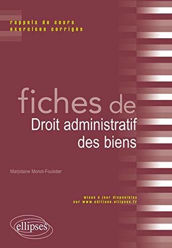 Fiches de Droit Administratif des Biens