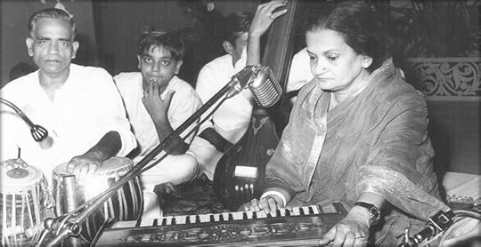Begum Akhtar playing harmonium