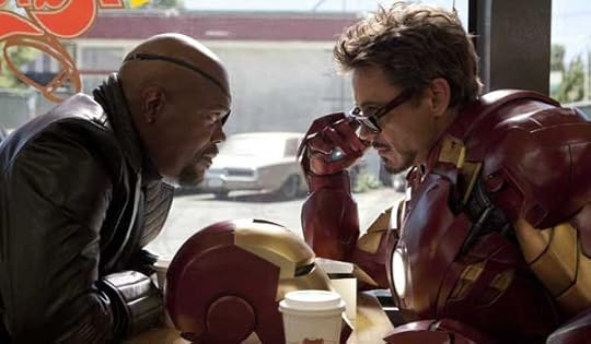 Nick Fury and Tony Stark in Iron Man 2