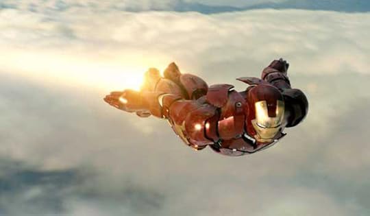 Iron Man flying in Iron Man 2008