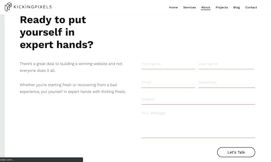 Sample of a great Contact Us page