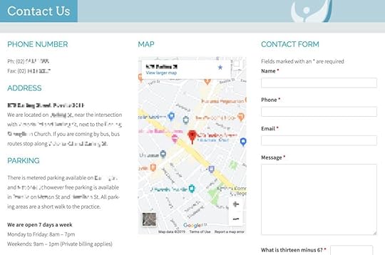 Random sample Contact Us page