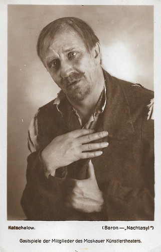 Vasili Kachalov as Baron in Gorky's The Lower Depths, Moscow Art Theatre