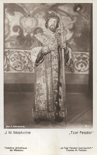 Ivan Moskvin as Tsar Fyodor in Tolstoy's Tsar Fyodor Ioannovich, Moscow Art Theatre