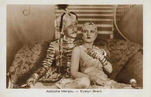 Adolphe Menjou and Evelyn Brent in His Tiger Wife (1928)