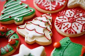 plate of decorated cookies