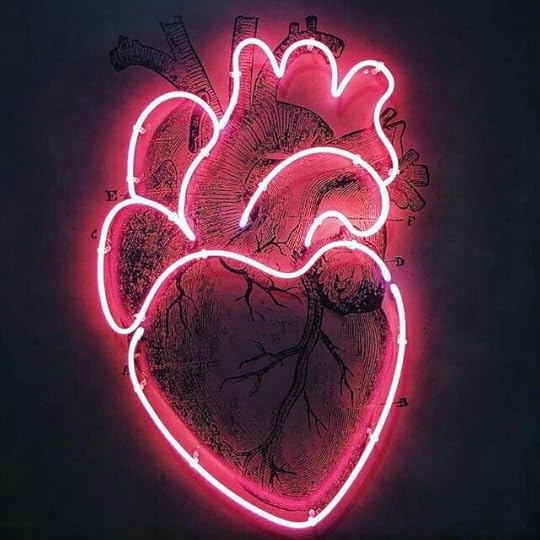 heart, neon, and pink image