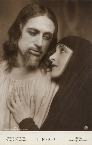 Grigori Chmara and Henny Porten in I.N.R.I.