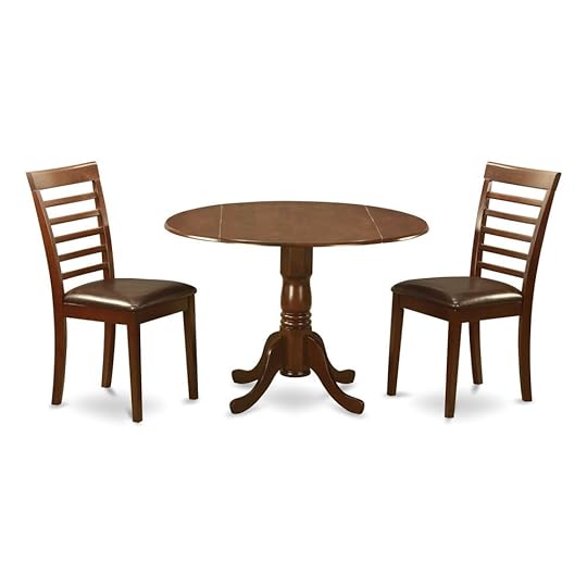 Circular Kitchen Tables and Chairs Mahogany Round Kitchen Table and 2 Chairs 3 Piece Dining