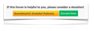 knee replacement forum button