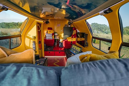Inside of Oscar Meyer Weinermobile on Airbnb