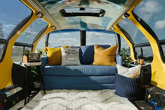 Inside of Oscar Meyer Weinermobile on Airbnb