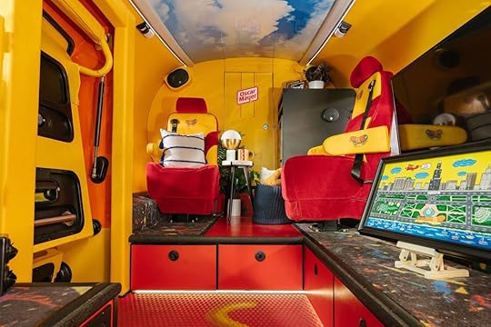 Inside of Oscar Meyer Weinermobile on Airbnb