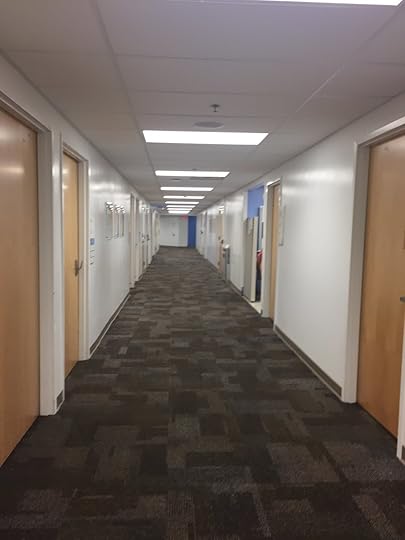 Hallway out to the waiting room.