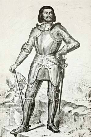 Gilles de Rais, from a painting by E��loi Firmin Fe��ron