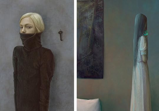 Bluebeard paintings by Gaila Zinko