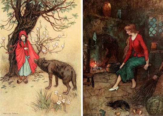Red Riding Hood and Cinderella by Warwick Goble