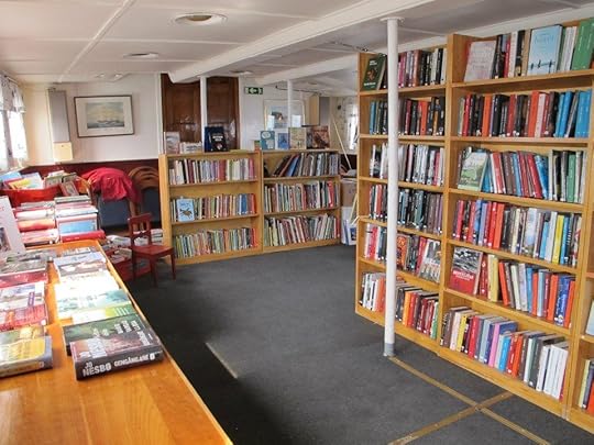 Library boat in Sweden