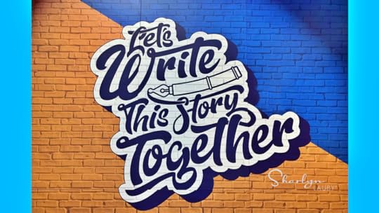 Let's write this story together wall sign for employee engagement