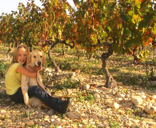 Jackie and Breizh at our first vineyard